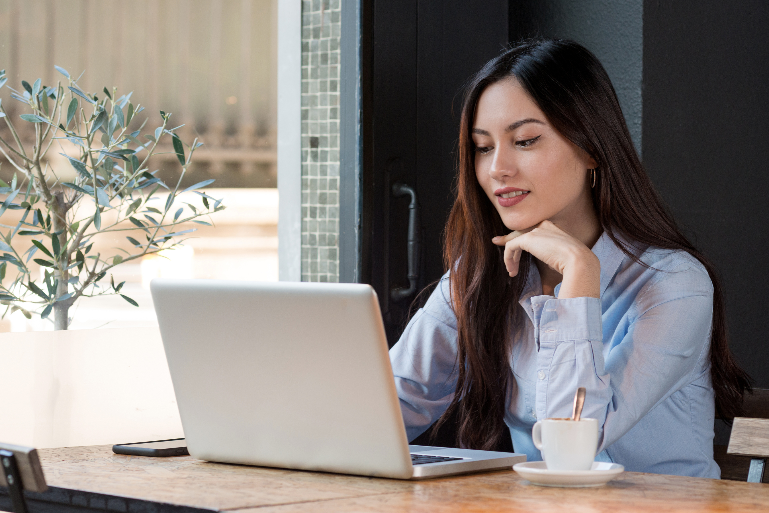 Young Woman on the Computer