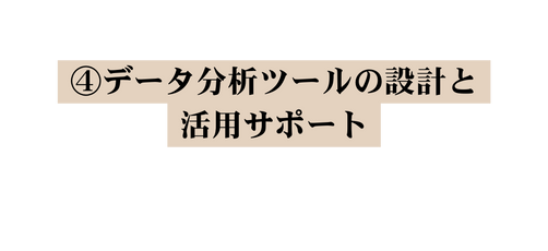 データ分析ツールの設計と活用サポート