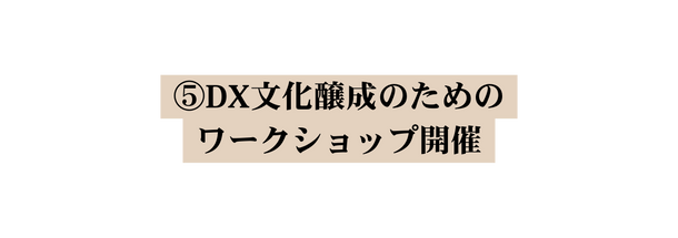 DX文化醸成のための ワークショップ開催