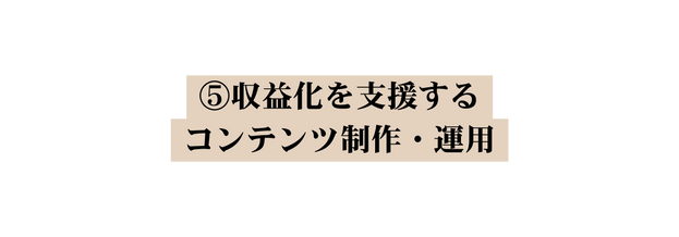 収益化を支援する コンテンツ制作 運用