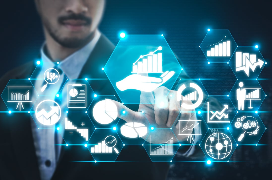 Data Analysis for Business and Finance Concept