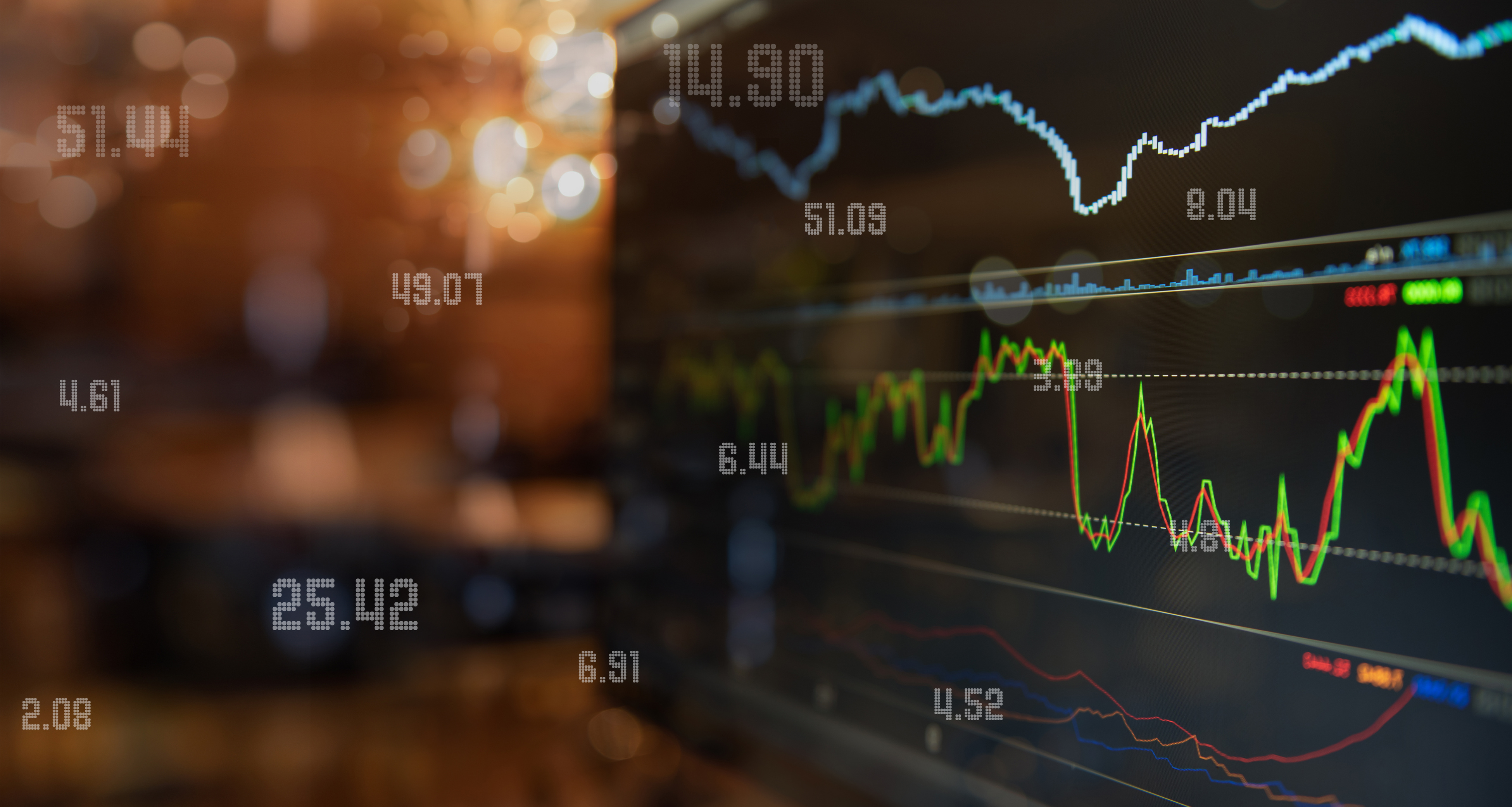 finance and invest background